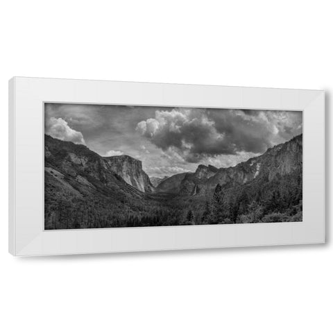 Scenic Landscape III BW White Modern Wood Framed Art Print by Eichman, Andre