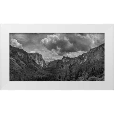 Scenic Landscape III BW White Modern Wood Framed Art Print by Eichman, Andre