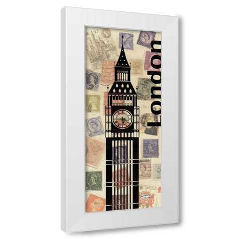 Via Mail II White Modern Wood Framed Art Print by Charron, Veronique