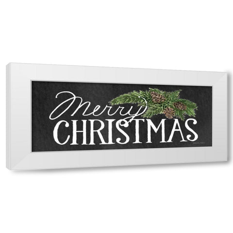 Holiday Saying II on Wood Whitewash Dark White Modern Wood Framed Art Print by McKenna, Kathleen Parr