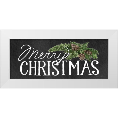 Holiday Saying II on Wood Whitewash Dark White Modern Wood Framed Art Print by McKenna, Kathleen Parr