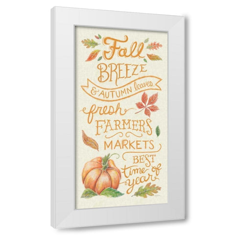 Harvest Chalk X Linen White Modern Wood Framed Art Print by Urban, Mary