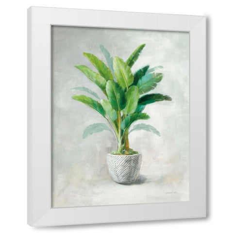 Greenhouse Palm II White Modern Wood Framed Art Print by Nai, Danhui