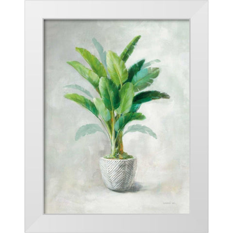Greenhouse Palm II White Modern Wood Framed Art Print by Nai, Danhui