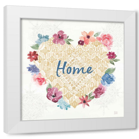 Naturally Inspired III White Modern Wood Framed Art Print by June, Dina