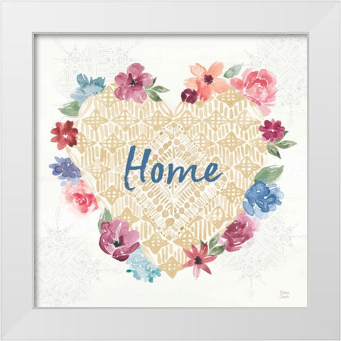 Naturally Inspired III White Modern Wood Framed Art Print by June, Dina