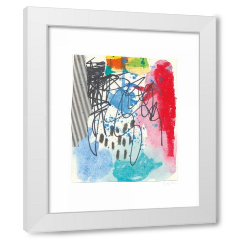Waterfall I White Modern Wood Framed Art Print by Prahl, Courtney