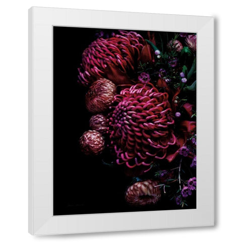 Waratah Bouquet White Modern Wood Framed Art Print by Catterall, Elise