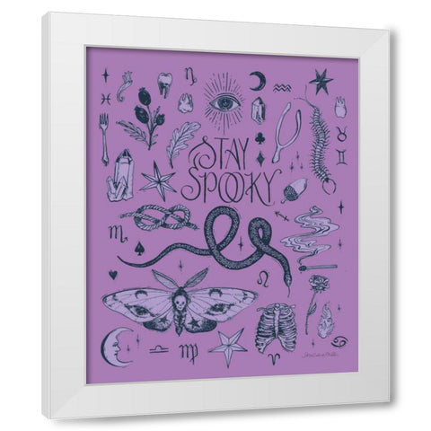 Something Wicked I White Modern Wood Framed Art Print by Miller, Sara Zieve