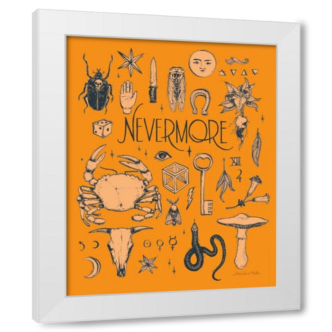 Something Wicked II White Modern Wood Framed Art Print by Miller, Sara Zieve