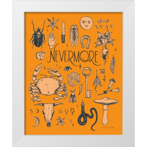 Something Wicked II White Modern Wood Framed Art Print by Miller, Sara Zieve