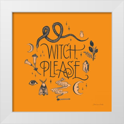 Something Wicked IV White Modern Wood Framed Art Print by Miller, Sara Zieve