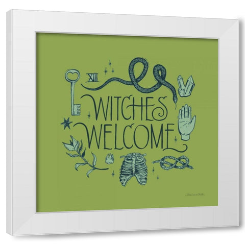 Something Wicked V White Modern Wood Framed Art Print by Miller, Sara Zieve