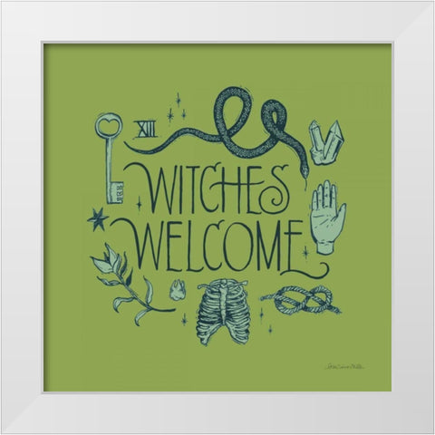 Something Wicked V White Modern Wood Framed Art Print by Miller, Sara Zieve