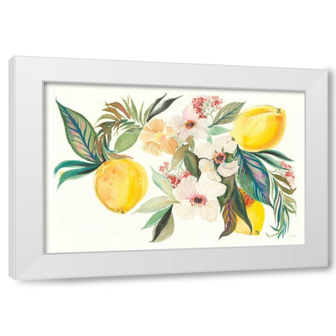Citrus Summer I White Modern Wood Framed Art Print by Rice, Kristy