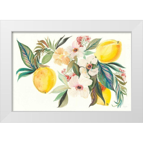 Citrus Summer I White Modern Wood Framed Art Print by Rice, Kristy