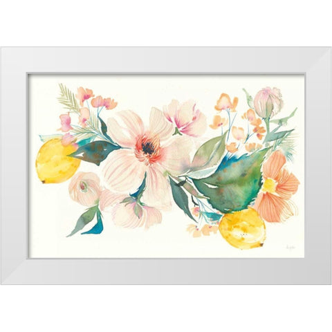 Citrus Summer II White Modern Wood Framed Art Print by Rice, Kristy