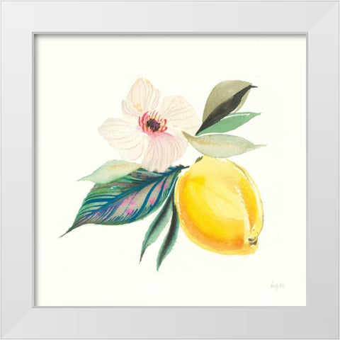 Citrus Summer III White Modern Wood Framed Art Print by Rice, Kristy