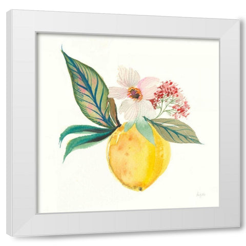 Citrus Summer IV White Modern Wood Framed Art Print by Rice, Kristy