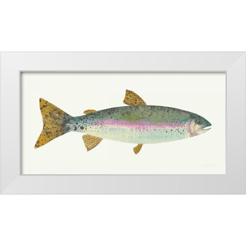 Angling in the Stream I White Modern Wood Framed Art Print by Prahl, Courtney