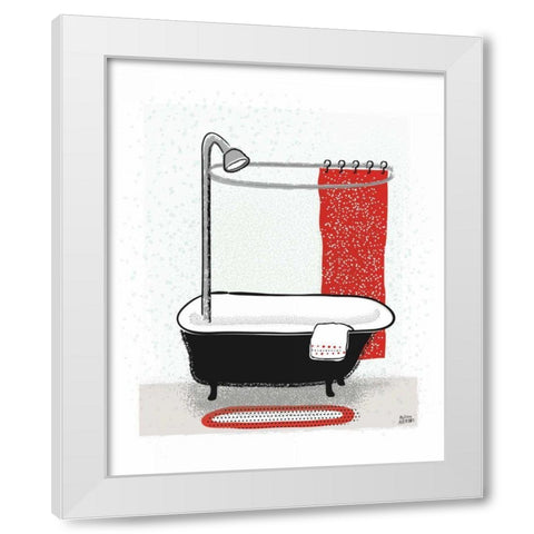 Bold Bath I White Modern Wood Framed Art Print by Averinos, Melissa