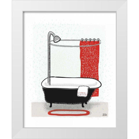 Bold Bath I White Modern Wood Framed Art Print by Averinos, Melissa