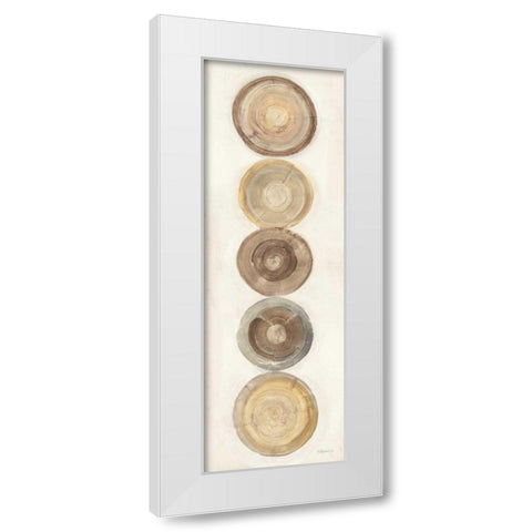 Through The Years IV White Modern Wood Framed Art Print by Hristova, Albena
