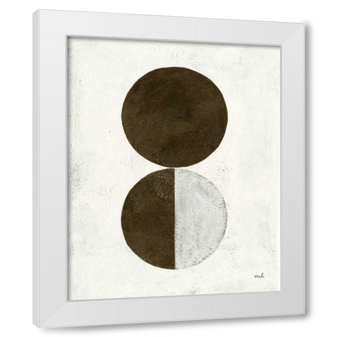 Orbs IV White Modern Wood Framed Art Print by Hershey, Moira