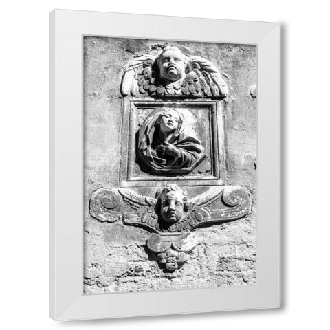 Trio White Modern Wood Framed Art Print by Aledanda