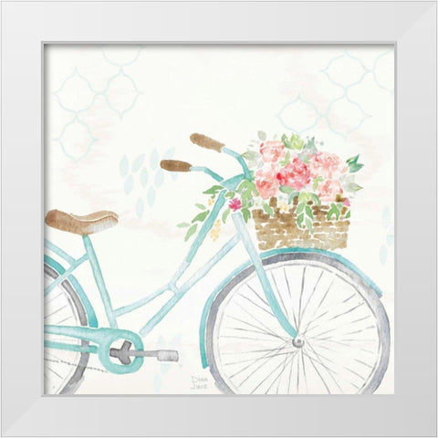 Summer Ride II White Modern Wood Framed Art Print by June, Dina