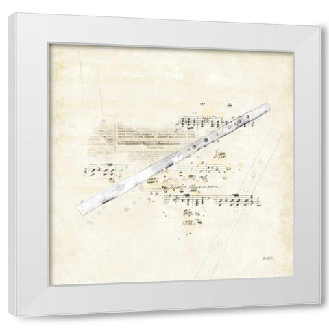 Musical Gift V White Modern Wood Framed Art Print by Pertiet, Katie