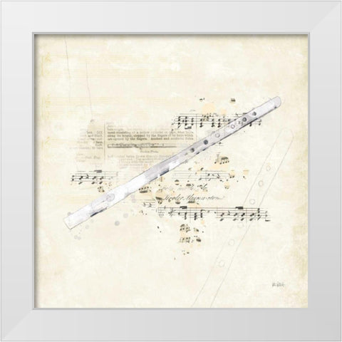 Musical Gift V White Modern Wood Framed Art Print by Pertiet, Katie