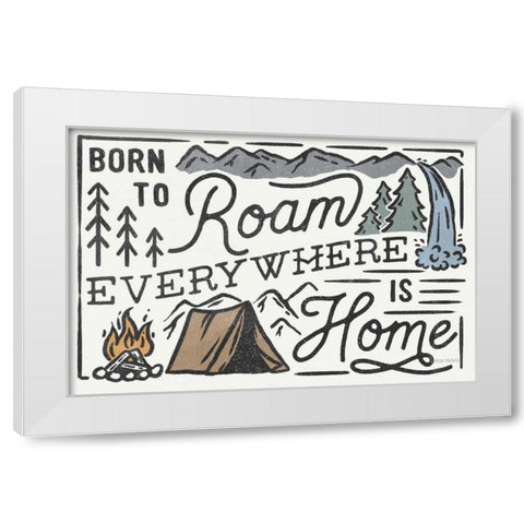 Adventurous II White Modern Wood Framed Art Print by Marshall, Laura