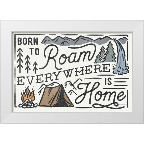 Adventurous II White Modern Wood Framed Art Print by Marshall, Laura