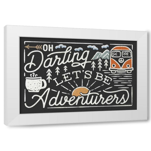 Adventurous I Black White Modern Wood Framed Art Print by Marshall, Laura