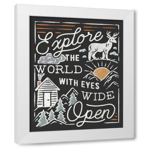 Adventurous IV Black White Modern Wood Framed Art Print by Marshall, Laura