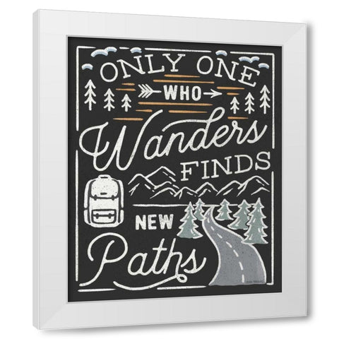 Adventurous VII Black White Modern Wood Framed Art Print by Marshall, Laura