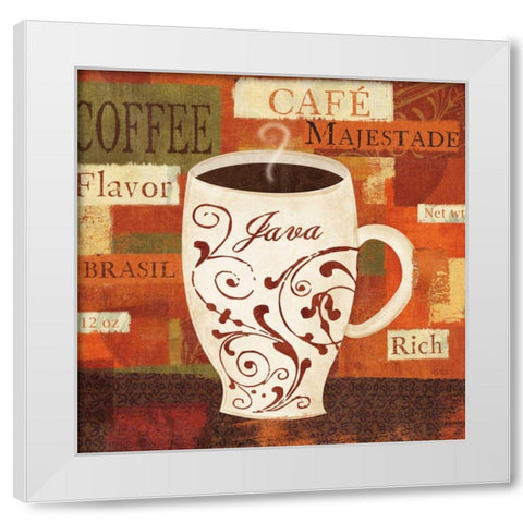 World Flavor I White Modern Wood Framed Art Print by Charron, Veronique