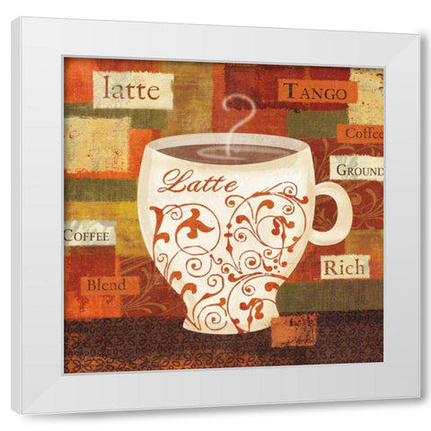 World Flavor III White Modern Wood Framed Art Print by Charron, Veronique