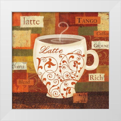 World Flavor III White Modern Wood Framed Art Print by Charron, Veronique