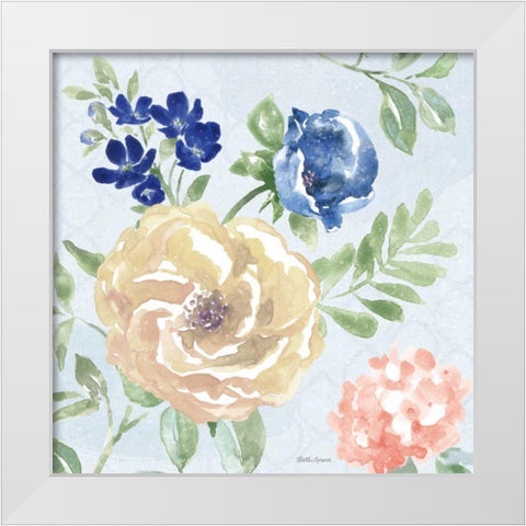 Coastline Botanical II Blue White Modern Wood Framed Art Print by Grove, Beth