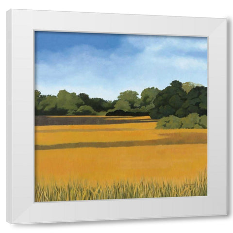 Across from Pond Bridge White Modern Wood Framed Art Print by Lovell, Kathrine