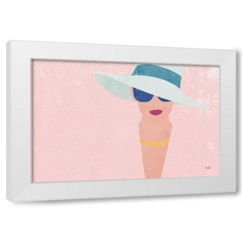 Fashion Forward White Modern Wood Framed Art Print by Hershey, Moira