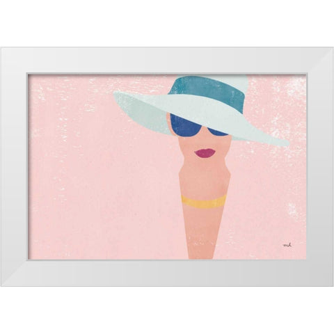 Fashion Forward White Modern Wood Framed Art Print by Hershey, Moira