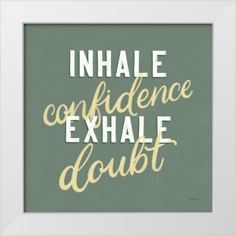 Everyday Sentiment I White Modern Wood Framed Art Print by Thorns, Becky
