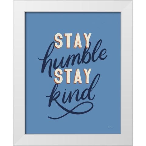 Everyday Sentiment III White Modern Wood Framed Art Print by Thorns, Becky