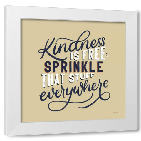 Everyday Sentiment IV White Modern Wood Framed Art Print by Thorns, Becky