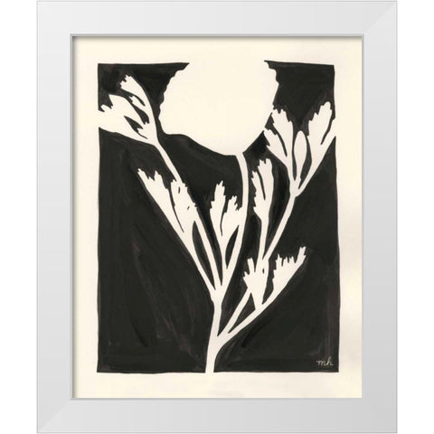 Joyful Spring II Black White Modern Wood Framed Art Print by Hershey, Moira