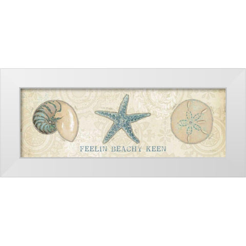 Beach Treasures VII White Modern Wood Framed Art Print by Adams, Emily