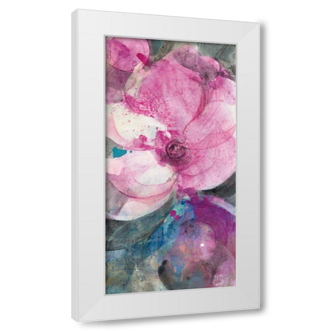 Jewel Garden I White Modern Wood Framed Art Print by Hristova, Albena